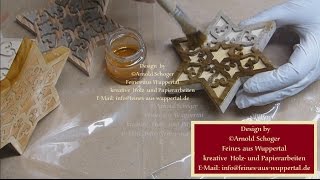 Christmas wooden stars part II Design by Arnold Schoger [upl. by Madelin]