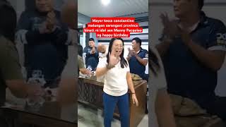 Mayor tessa constantino malungon sarangani province binati ni idol SMP ng happy birthday [upl. by Timofei]