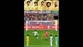 Salah Penalty Kicks Evolution From FIFA 21 To FC 25 mohammedsalah mosalah penaltykick shorts [upl. by Hplodnar]