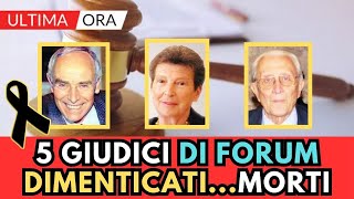 5 GIUDICI del Programma TELEVISIVO Forum MORTI Rete 4 [upl. by Vedi]