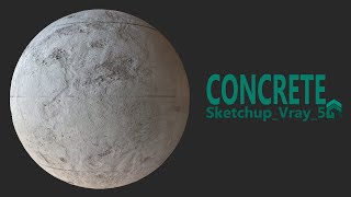 Sketchup Vray 5 Concrete Material [upl. by Nester600]