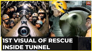 Uttarkashi Tunnel Rescue Video  NDRF Shows How 41 Stranded Workers Will Be Rescued  Watch Video [upl. by Delacourt]