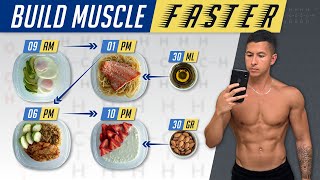 The Best Meal Plan To Build Muscle Faster EAT LIKE THIS [upl. by Nonek37]