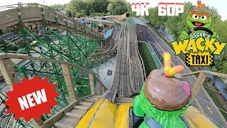 Sesame Place Oscars Wacky Taxi Front and Back Seat POV Ride Opening Day [upl. by Greggs]