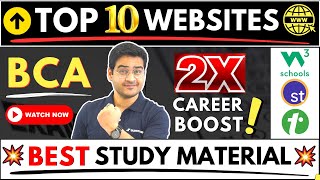 💥Best BCA Study Material Websites BCA Course Syllabus Notes🤩 bca bcacourse bcasyllabus notes [upl. by Attolrahc]