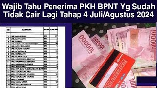 WAJIB TAHU PENERIMA PKH BPNT UNTUK SENIN 01 JULI 2024 KPM INI SUDAH DIHAPUS TIDAK CAIR BULAN JULI [upl. by Assil]