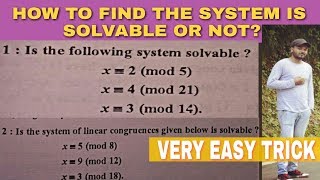 Solvability condition for convergence systems  linear congruence problem  in hindi [upl. by Aistek680]