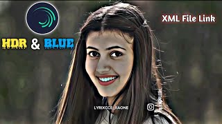 New HDR Blue Effect Video Editing on Alight MotionNew Trending Effect in AlightMotion Brown Effect [upl. by Ansilma]