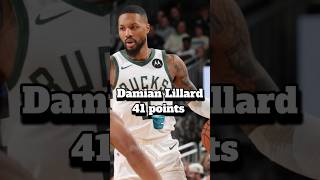 Damian Lillard 41 POINTS damianlillard damtime milwaukeebucks nba [upl. by Marteena]