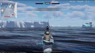 Surcouf submarine is very strong  War thunder mobile warthudermobile [upl. by Hiro]