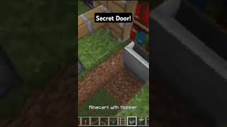 How To Make Easy Secret Door 🚪 In Minecraft shorts minecraft minecraftshorts builds [upl. by Elena475]