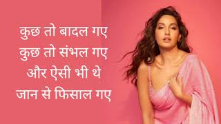 Kusu Kusu song Lyrics in Hindi  Ft Nora Fatehi  Satyameva Jayate 2 [upl. by Aerahs]