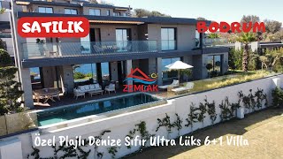 BODRUM YALIKAVAKTA SATILIK VİLLA Bodrumda Satılık Özel Plajlı Ultra Lüks Villa [upl. by Anora]