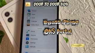 Bypass iphone XR XS Iphone 11 12 13 14 via iDNS Portal 100 work gratis [upl. by Tteraj]