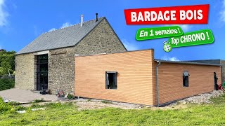 BARDAGE BOIS extérieur complet en 1 semaine  EP76 [upl. by Eceinert]