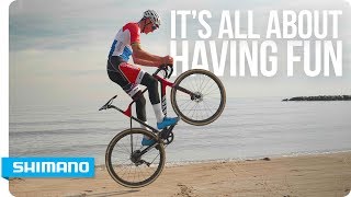 Its all about having fun  Mathieu van der Poel  SHIMANO [upl. by Shirberg]