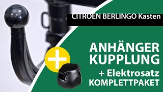 Anhängerkupplung abnehmbar CITROËN BERLINGO Kasten  Westfalia Komplettsatz  Montage [upl. by Manvell]