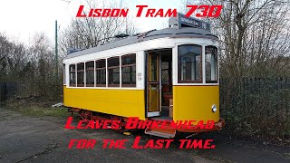 Lisbon Tram 730 last ride in Birkenhead 22 January 2024 [upl. by Pirzada]