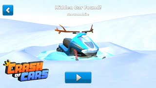 HIDDEN Winterland Snowmobile Car Found 🎮 Crash of Cars 37 [upl. by Eeresid]