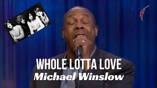 MICHAEL winslow 😱 el NEGRO de LOCA academia de POLICÍA imita 🎸WHOLE lotta LOVE de LED zeppelin [upl. by Drexler]