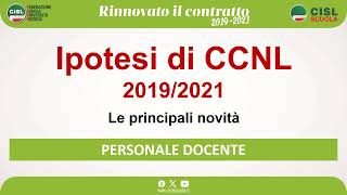 4 DOCENTI CCNL 2019 21 [upl. by Petulah]