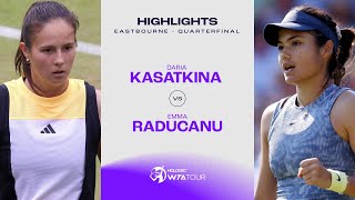 Daria Kasatkina vs Emma Raducanu  2024 Eastbourne Quarterfinal  WTA Match Highlights [upl. by Sana]