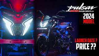 Finally 2024 Bajaj Pulsar NS160 BS7 Launch Ready 💥 Pulsar NS160 BS7 New Features amp Price [upl. by Daenis]