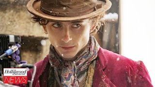 Timothee Chalamet Shares A First Look At Warner Bros Upcoming Film ‘Wonka’  THR News [upl. by Akienahs]