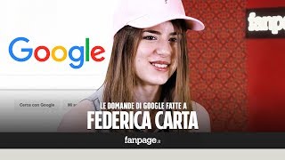 Federica Carta Raccomandata Amici 16 Ti avrei voluto dire le risposte alle domande di Google [upl. by Thapa]