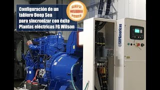 Como configurar Módulos de Control Deep Sea para sincronizar con éxito Plantas eléctricas FG Wilson [upl. by Rukna]