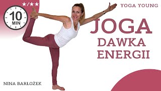 Joga 10min★★★DAWKA ENERGII  Yoga Young  Nina Barłożek  yogayoung [upl. by Neelia]