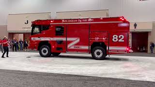 Rosenbauer RTX Electric Fire Truck FDIC 2022 [upl. by Sualkin563]