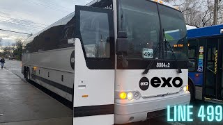 EXO NAVETTE 8004252 PREVOST BUS RIDE [upl. by Erich]