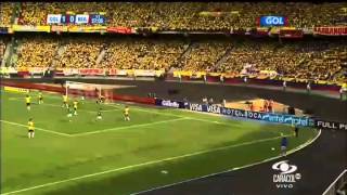 Colombia  Bolivia 50  Eliminatorias Mundial Brasil 2014  1 tiempo [upl. by Ynaittirb]