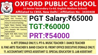 with Govt Pay  DA SCHOOL TEACHERS VACANCY 2024 I ALL SUBJECTS ALL POSTS NO FEE [upl. by Onitnas]