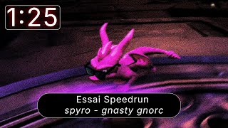 SPYRO Tentatives SpeedRun Gnasty Gnorc [upl. by Arun]