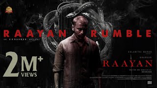 RAAYAN  Raayan Rumble Lyric Video  Dhanush  Sun Pictures  AR Rahman  Arivu [upl. by Donell]