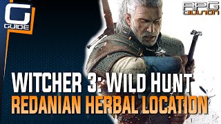 Witcher 3 The Wild Hunt  Redanian Herbal Location White Gull Ingredient [upl. by Eniamrahs]