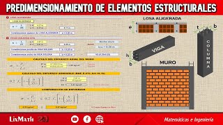 Predimensionamiento de Elementos Estructurales Muros Portantes [upl. by Akima]