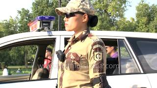 Woman commando Chiewelou Thele from Nagaland in Delhi Police uniform [upl. by Fritzsche]