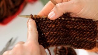 How to Do a Garter Stitch  Knitting [upl. by Nakah]