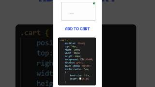 Add To Cart Html Css Javascript cssanimation css3animation coding css programming cssworld [upl. by Lovering]