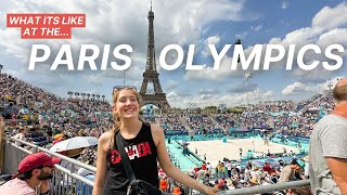 PARIS OLYMPICS VLOG  Beach volleyball at the Eiffel Tower 3x3 basketball and Canada house [upl. by Anoek162]