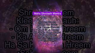 Maha Shodashi Mantra  Most Powerful Mantra For Abundance Life [upl. by Emmott]