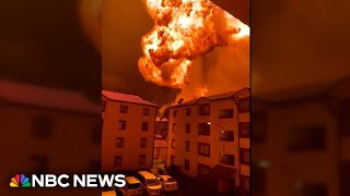 Video shows huge fireball after massive gas explosion in Nairobi [upl. by Bashemath]