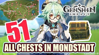 ALL CHESTS IN MONDSTADT  SpringVale amp Dawn Winery  Windwail Highland  GUIDE 8 【 Genshin Impact 】 [upl. by Allenotna540]