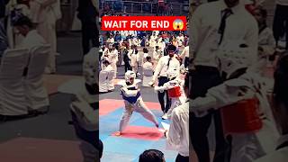 Wait for end😱  Taekwondo Fight  National Taekwondo Championship🏆  Taekwondo  Fight tranding [upl. by Pavia]