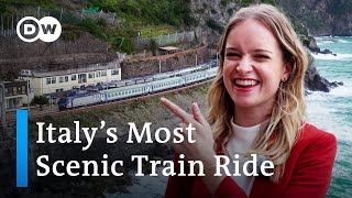 Cinque Terre Express Ride Along Italys Beautiful Coastline  Europes Most Scenic Train Rides [upl. by Helsie]