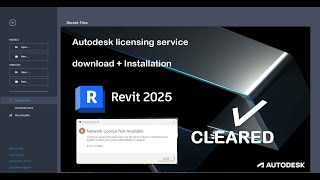 HOW TO INSTALL AUTODESK 2025 LICENSE SERVICE TO CLEAR ERROR COMPLETELY IN REVIT 2025 2024 AND 2023 [upl. by Samuelson]