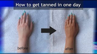 HOW TO GET TAN IN 1 DAY Naturally it works 2020 [upl. by Felecia922]